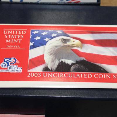 2003 Uncirculated coin set mint