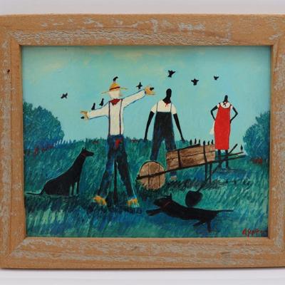 Original DARRELL SCOTT Acrylic Painting, 1995