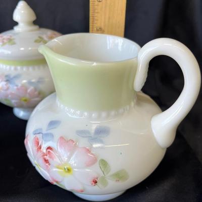 Lot 3 Antique Milk Glass