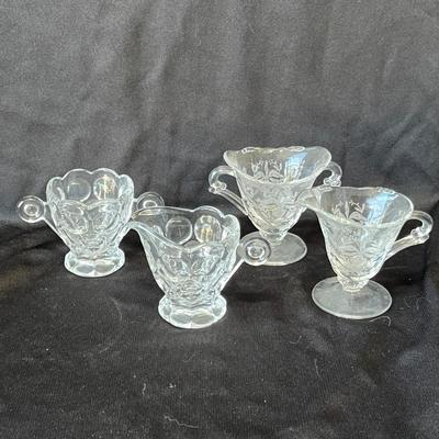 Lot 5 Heisey Individual Creamers & Sugars