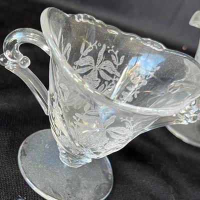 Lot 5 Heisey Individual Creamers & Sugars