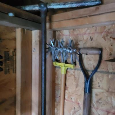Ground auger, scoop shovel, hoe and hand cultivator
