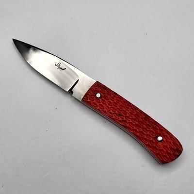 2009 Chuck Stapel OOAK Knife With Custom Sheath