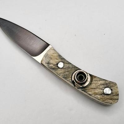 Custom Chuck Stapel Knife & Decorative Custom Sheath