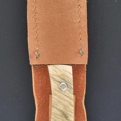 Custom Chuck Stapel Knife & Decorative Custom Sheath