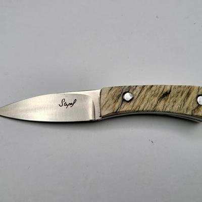 Custom Chuck Stapel Knife & Decorative Custom Sheath