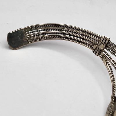 Handcrafted Collar Cuff Necklace With Jasper Stone