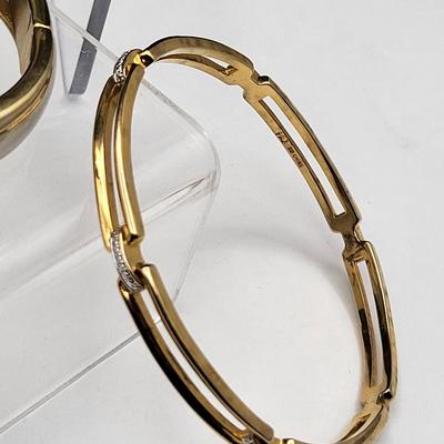 Vintage-Modern Goldtone Bracelet Variety (5)