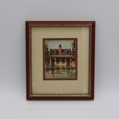 Signed Original "Creole Cottage Bourban St." by Roger Carrington, 1980