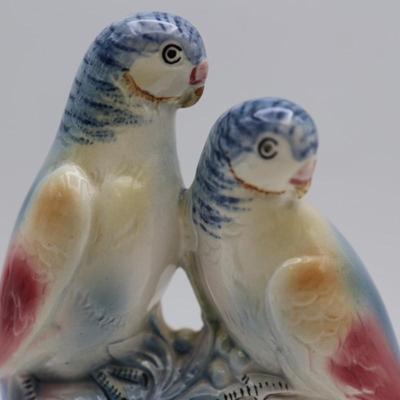 Vintage Spaulding China - Double Parakeet Figurine