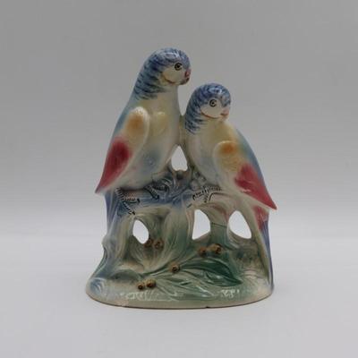 Vintage Spaulding China - Double Parakeet Figurine