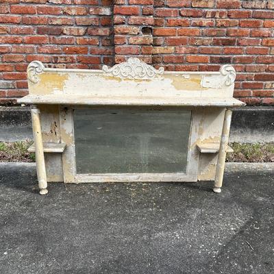 Antique Mantle w/ Mirror