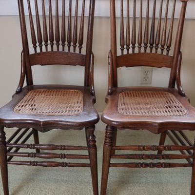 Eight Cane Chairs H. Zambelli Furniture (8)