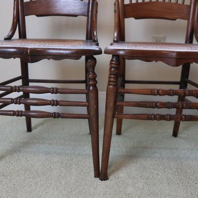 Eight Cane Chairs H. Zambelli Furniture (8)