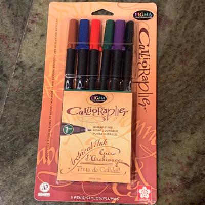 Unused Calligraphy Pens Plus Refillable Pens & Ink (2K-HS)