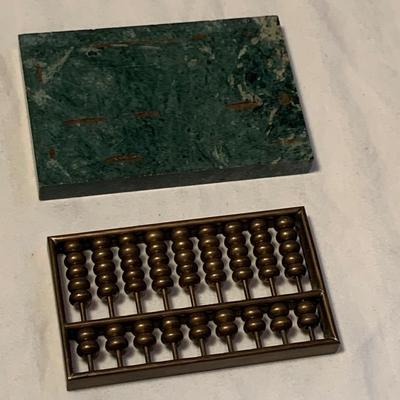 Sterling Pen Stand, Abacus, Brass Lamp & More Office Accessories (2L-HS)