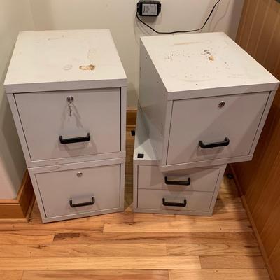 CubeMate Stackable File Cabinets w/ Locks (2R-HS)