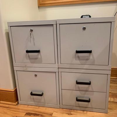 CubeMate Stackable File Cabinets w/ Locks (2R-HS)