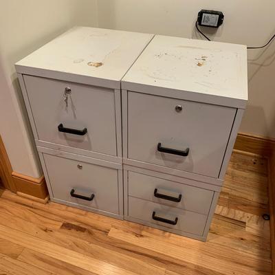 CubeMate Stackable File Cabinets w/ Locks (2R-HS)