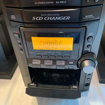 Panasonic CD Stereo System w/Speakers & Plateau Speaker Stands (2K-HS)