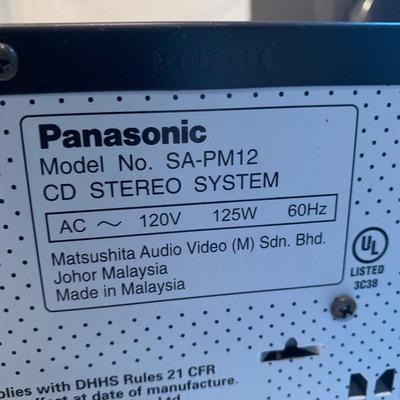 Panasonic CD Stereo System w/Speakers & Plateau Speaker Stands (2K-HS)
