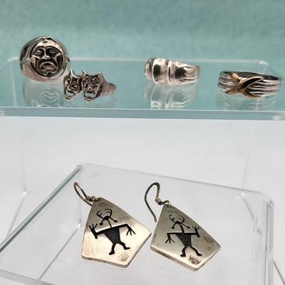 Various Jewelry In Sterling 37.2gr