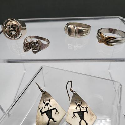 Various Jewelry In Sterling 37.2gr