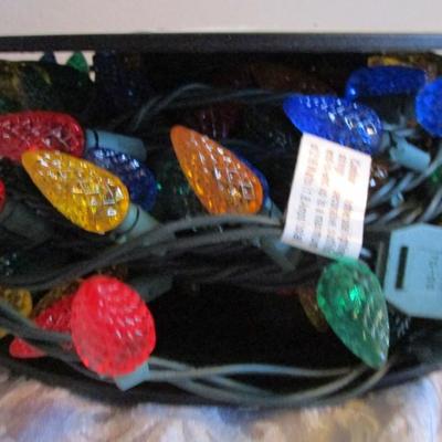 2 spools of Christmas lights