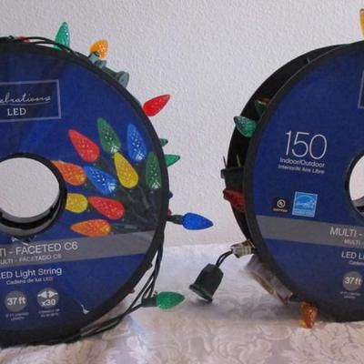 2 spools of Christmas lights