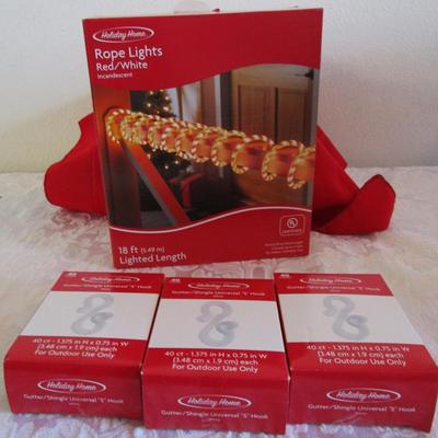 Rope lights; gutter/shingle universal S hooks 3 pkg of 40
