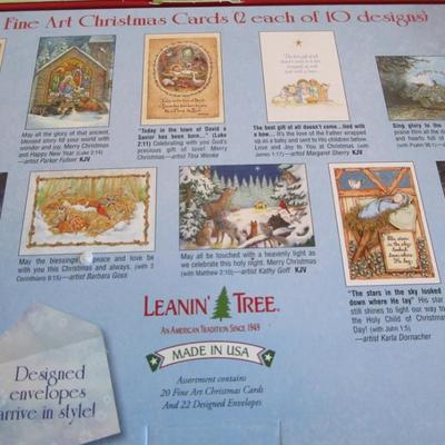 2 pkg Leanin' Tree Christmas cards