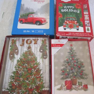 4 boxes assorted Christmas cards