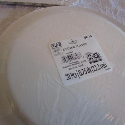 4 pkg assorted paper plates