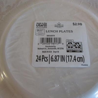 4 pkg assorted paper plates
