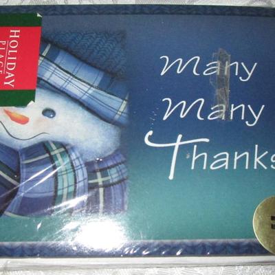 Light-up bracelet; 3 sm pkg tissue paper;2 metal letter (S & L); peel & stick gift tags; thank you notes