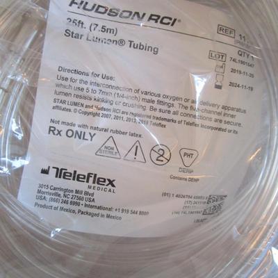 1 pkg oxygen tubing 50", 1 pkg oxygen tubing 25", 2 cannulas