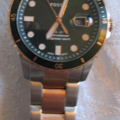 Fossil watch, diving style