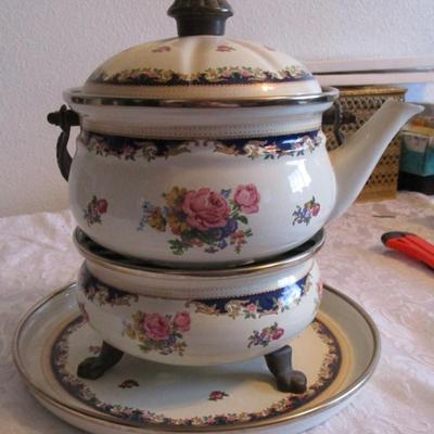Asta enamel Tea set, made in West Germany