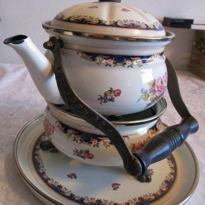Asta enamel Tea set, made in West Germany