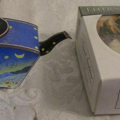 Thirsty stone coasters & mini teapot
