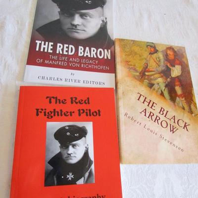 2 books about the Red Baron; 1 fiction book