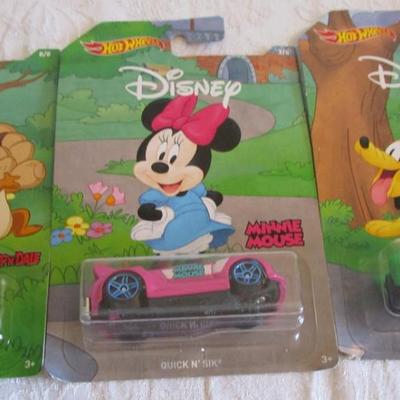 3 Disney Hot Wheels cars