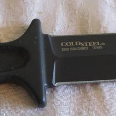 Steel model 52100 high-carbon drop forged boot knife (double-edged) with sheath