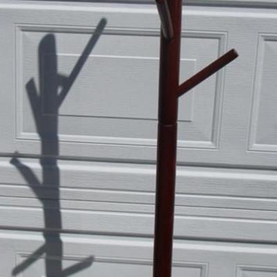 Wood coat rack