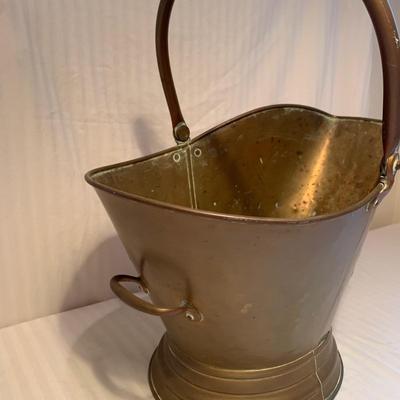 Brass Coal Bucket & Fireplace Tools (2R-HS)