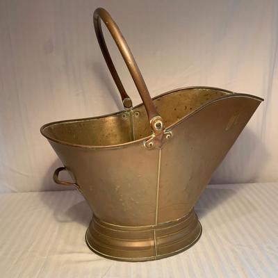 Brass Coal Bucket & Fireplace Tools (2R-HS)