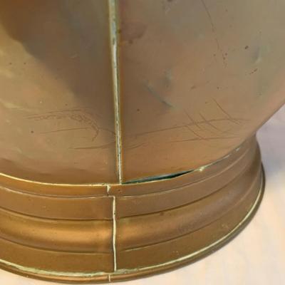 Brass Coal Bucket & Fireplace Tools (2R-HS)