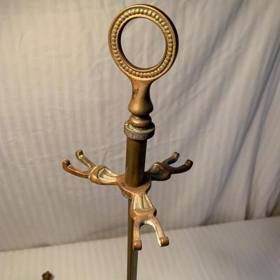 Brass Coal Bucket & Fireplace Tools (2R-HS)