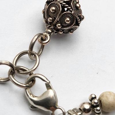 Various Stone Bracelets, Necklaces, Pendants & Brass Elephant