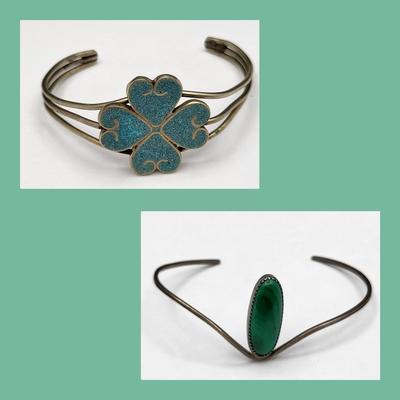 Two Vintage Cuff Bracelets